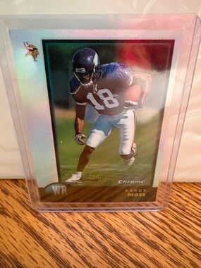Randy Moss NFL Chrome Football Card (Ungraded)